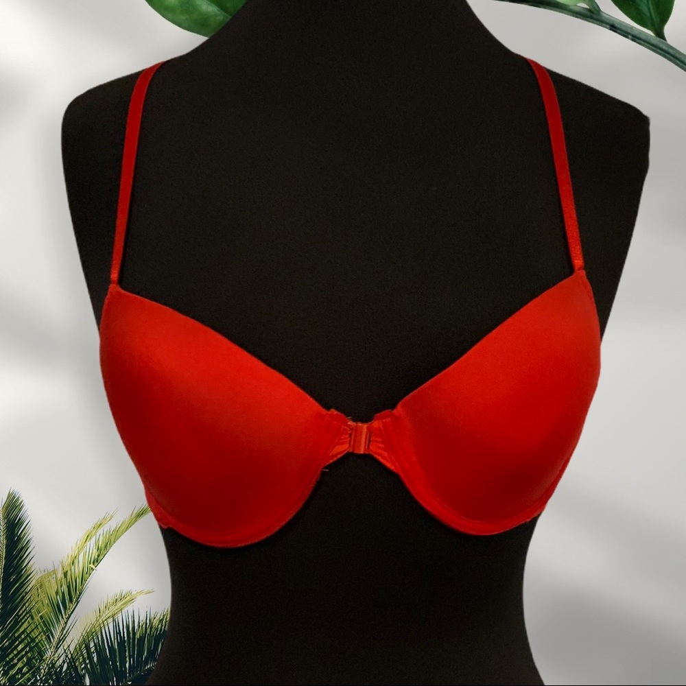 Red Bra T strap back